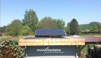 Installation du kit solaire 500 Wc chez Matthieu