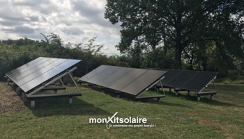 Installation du kit solaire autoconsommation 4500 W au sol