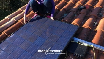 Installation du kit solaire autoconsommation 500 W de Dieter 