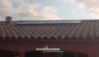 Installation du kit autoconsommation 1200 W de Daniel sur toiture tuiles